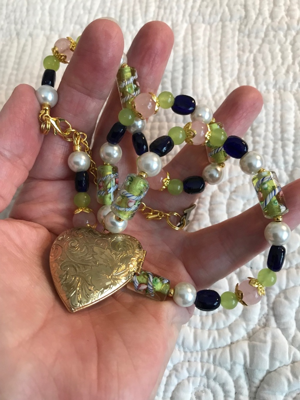 “My Open Heart”: Artisan necklace - Picture 11 of 14